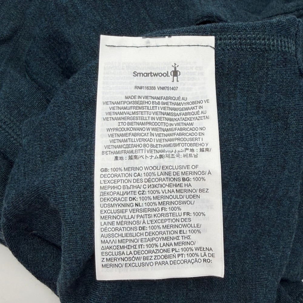Smartwool Thermal Merino Drape Neck Hoodie Women's XL Blue 100% Wool SW016508 - Picture 6 of 7